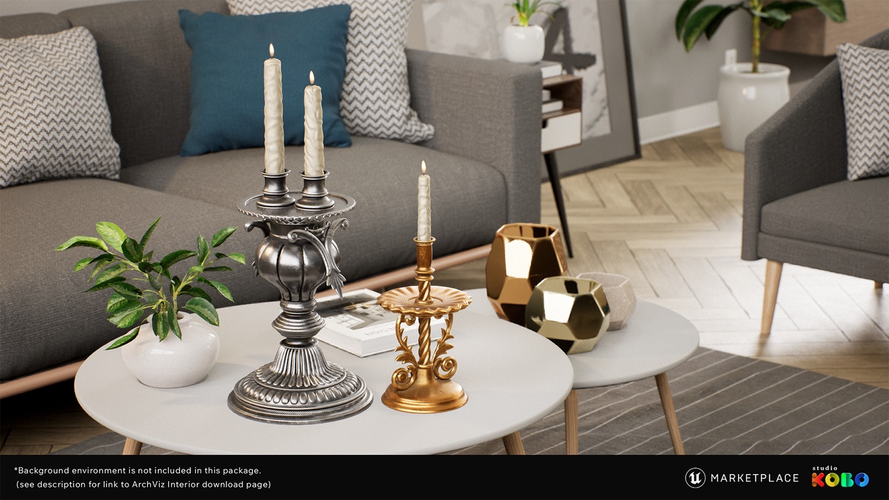 Media 1 for listing NANITE - Antique Candles Pack