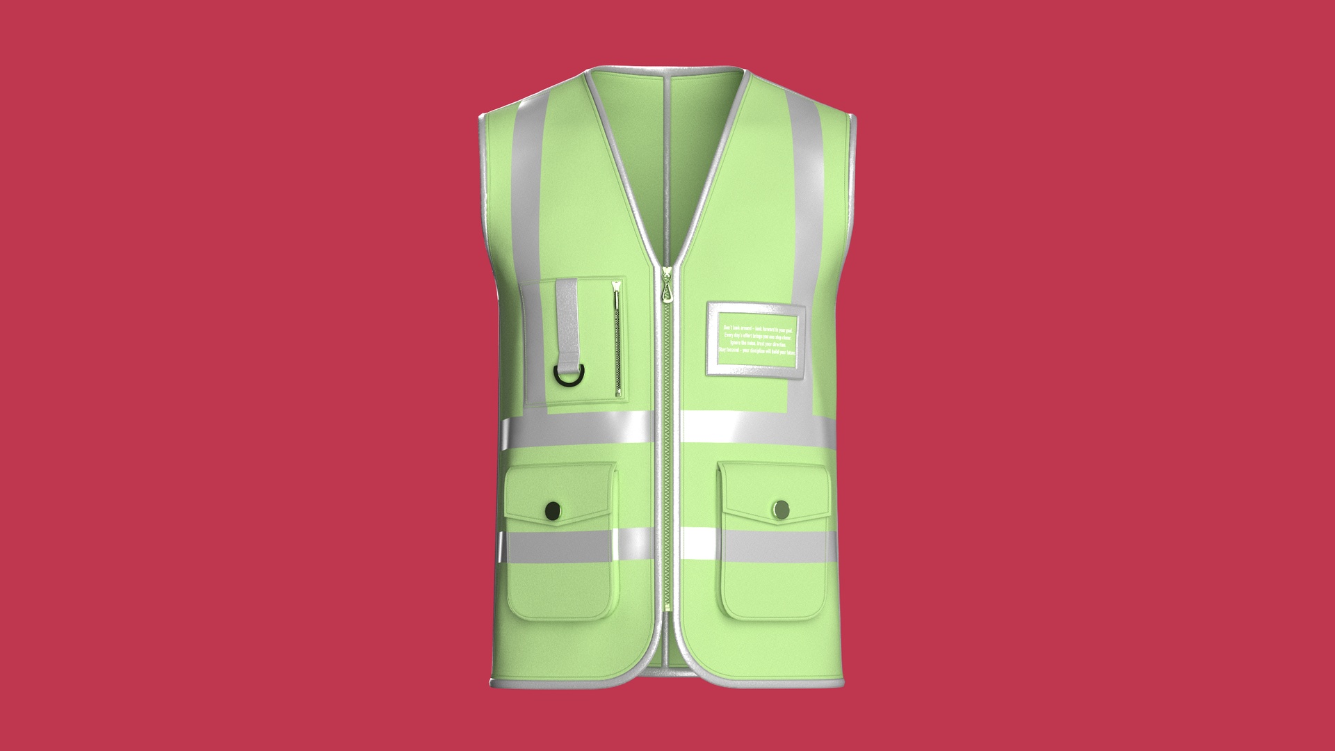 Media 1 for listing Men Safety Vest With Reflective Stripes | High Poly