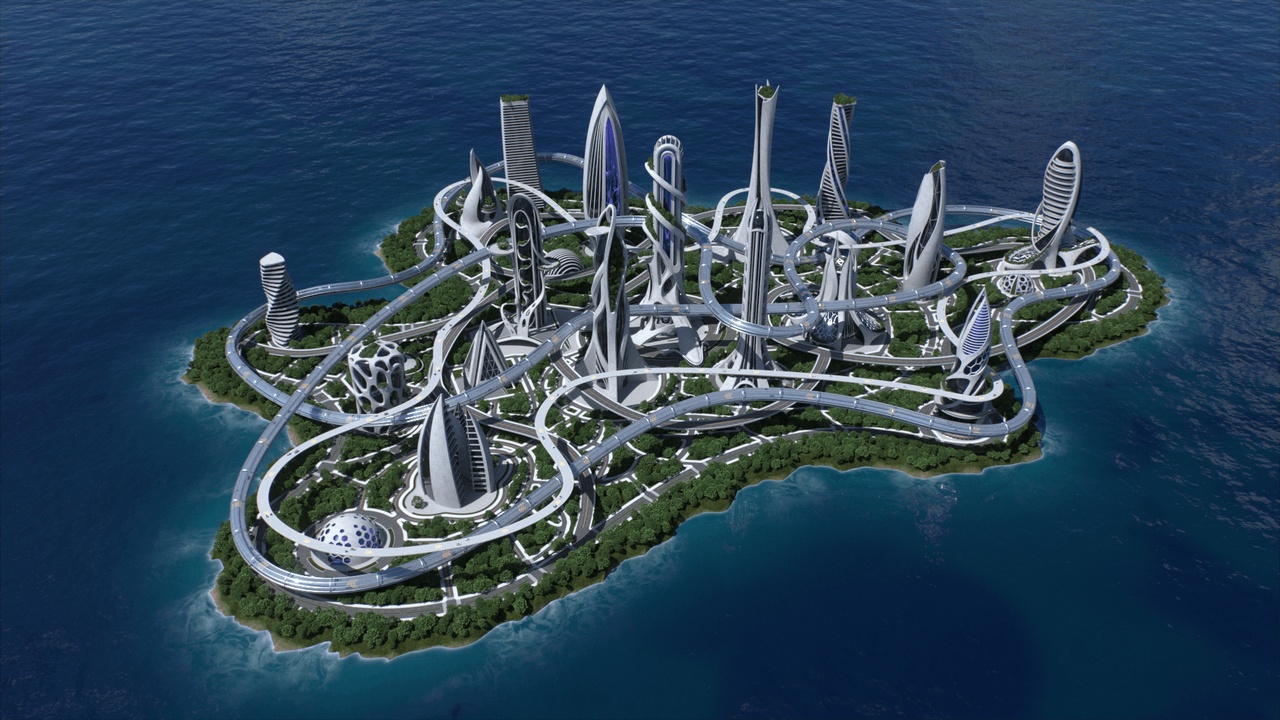 Media 1 for listing Futuristic city Utopian Buildings kit