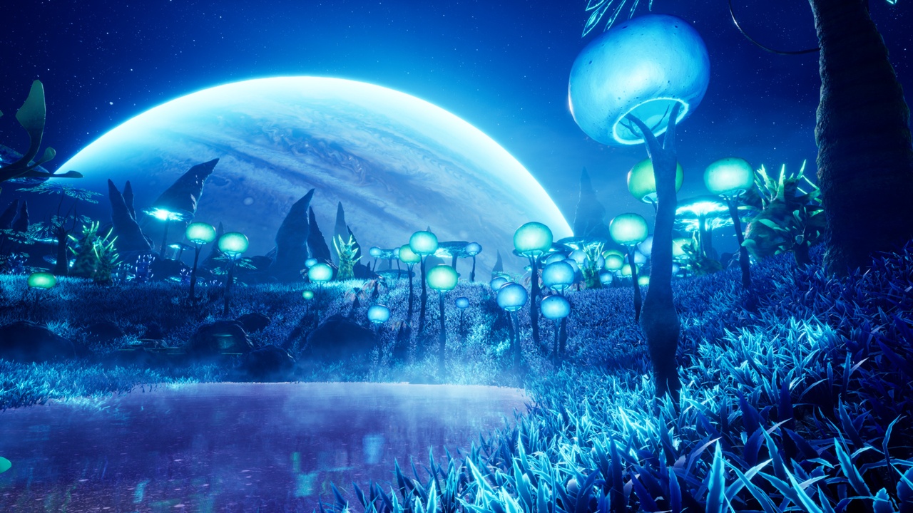 Media 1 for listing Alien Planet Fantasy Environment - Swamp Plants