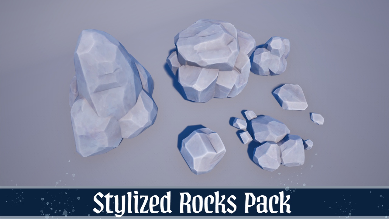 Media 1 for listing Stylized Rocks FREE Pack