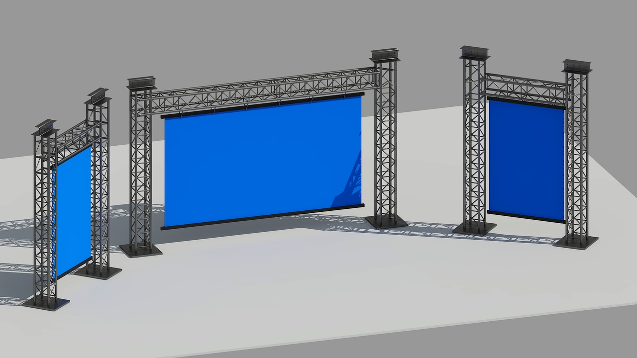 Media 1 for listing Exhibition Entrance Truss Low-poly 04