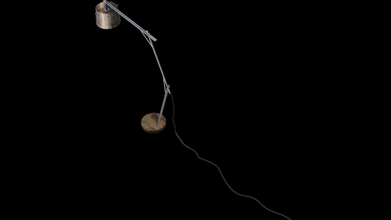 Media 1 for listing Rustic Metal and Wood Floor Lamp