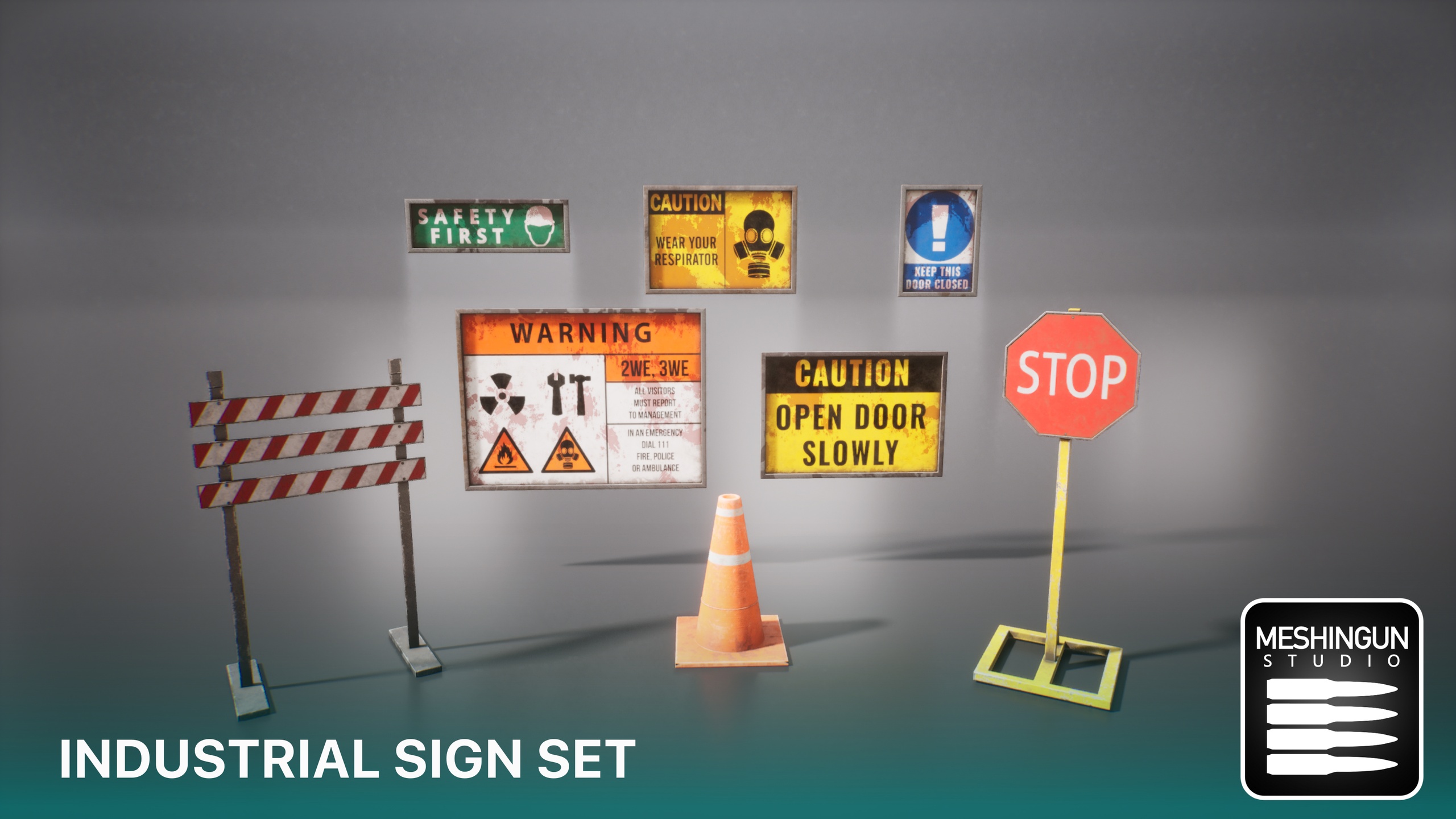 Media 1 for listing Industrial Sign Set