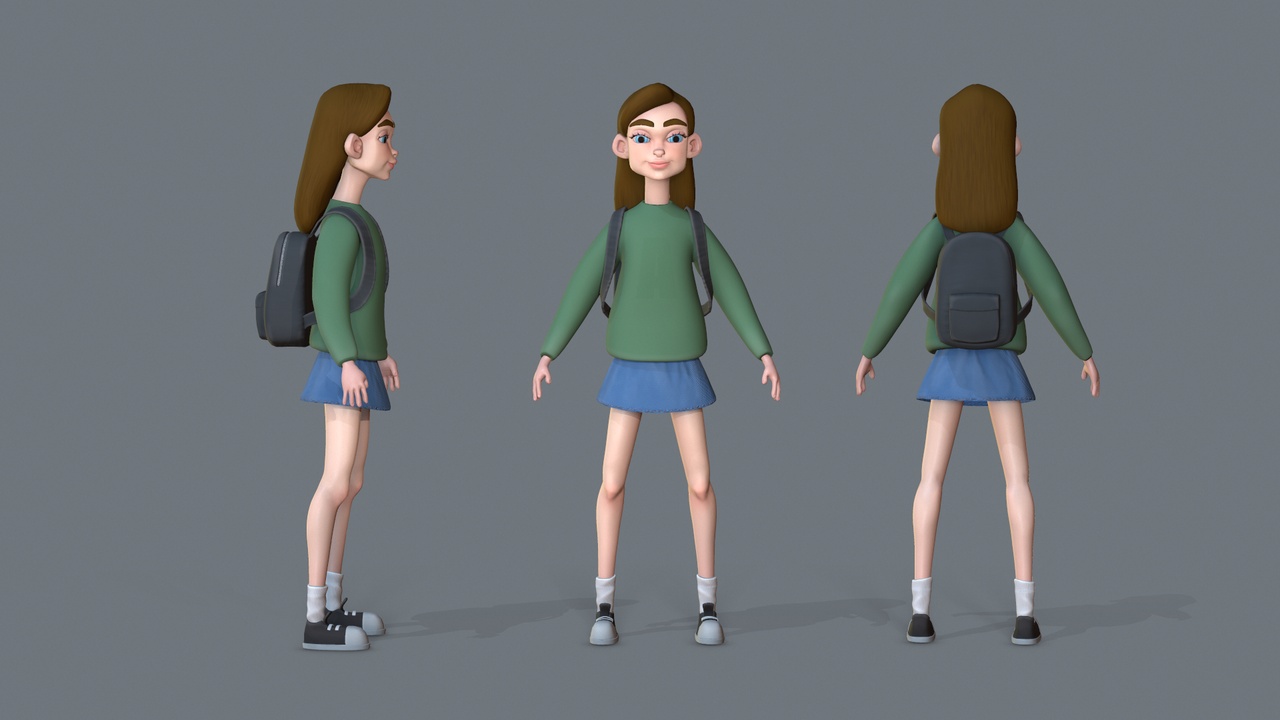 Media 1 for listing Stylized Teen Girl