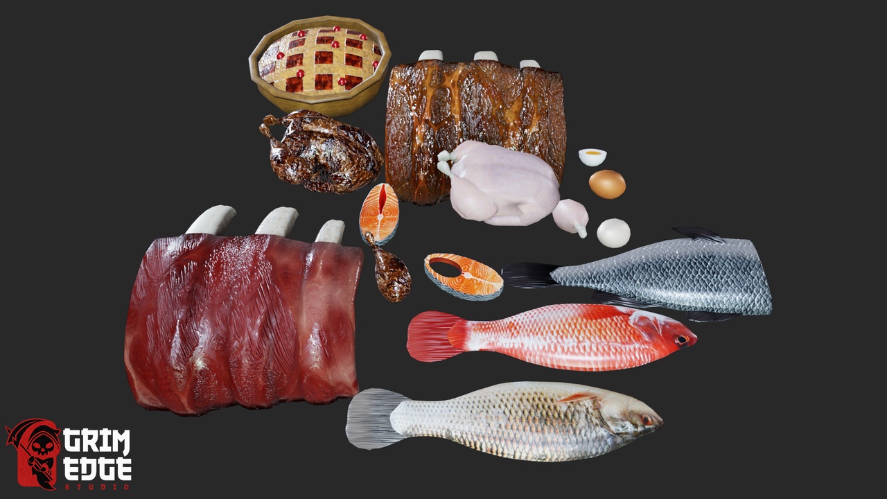 Media 1 for listing Medieval Food Stall Food Pack