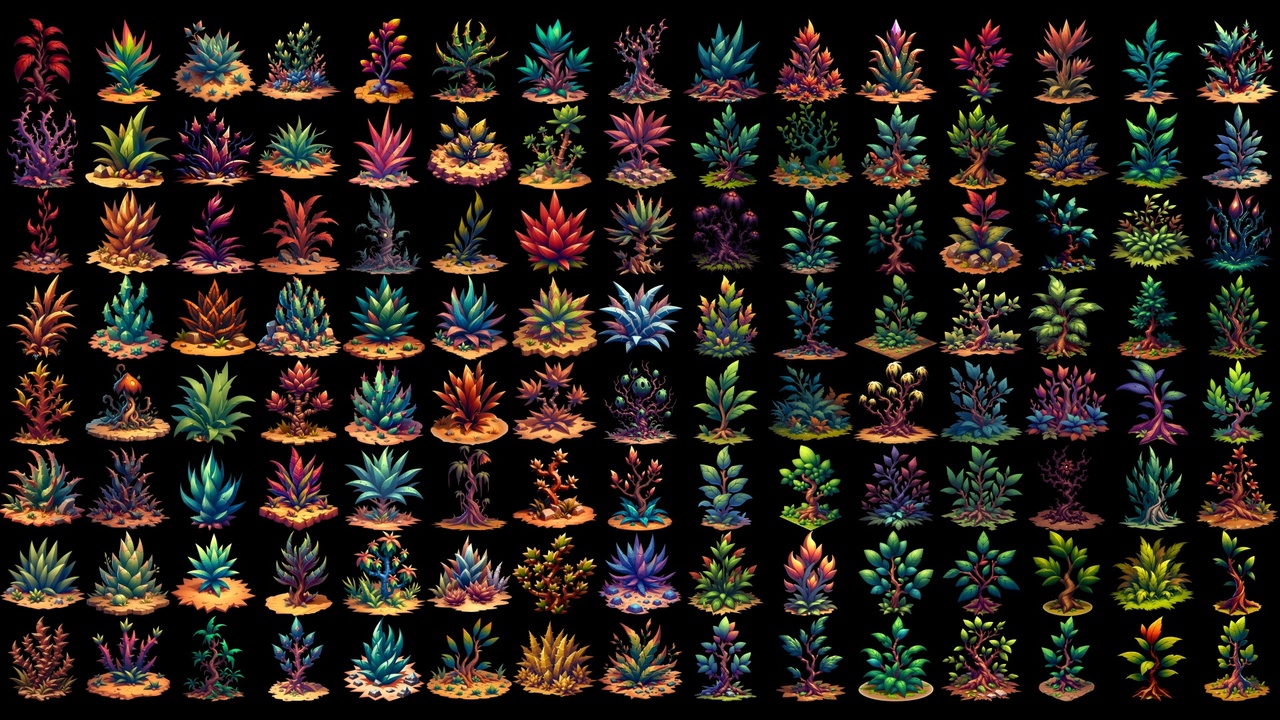Media 1 for listing Hi-Def Plants 800+ Sprites