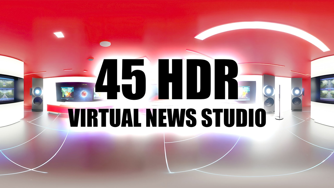 Media 1 for listing 45 HDR Virtual News Studio Pack