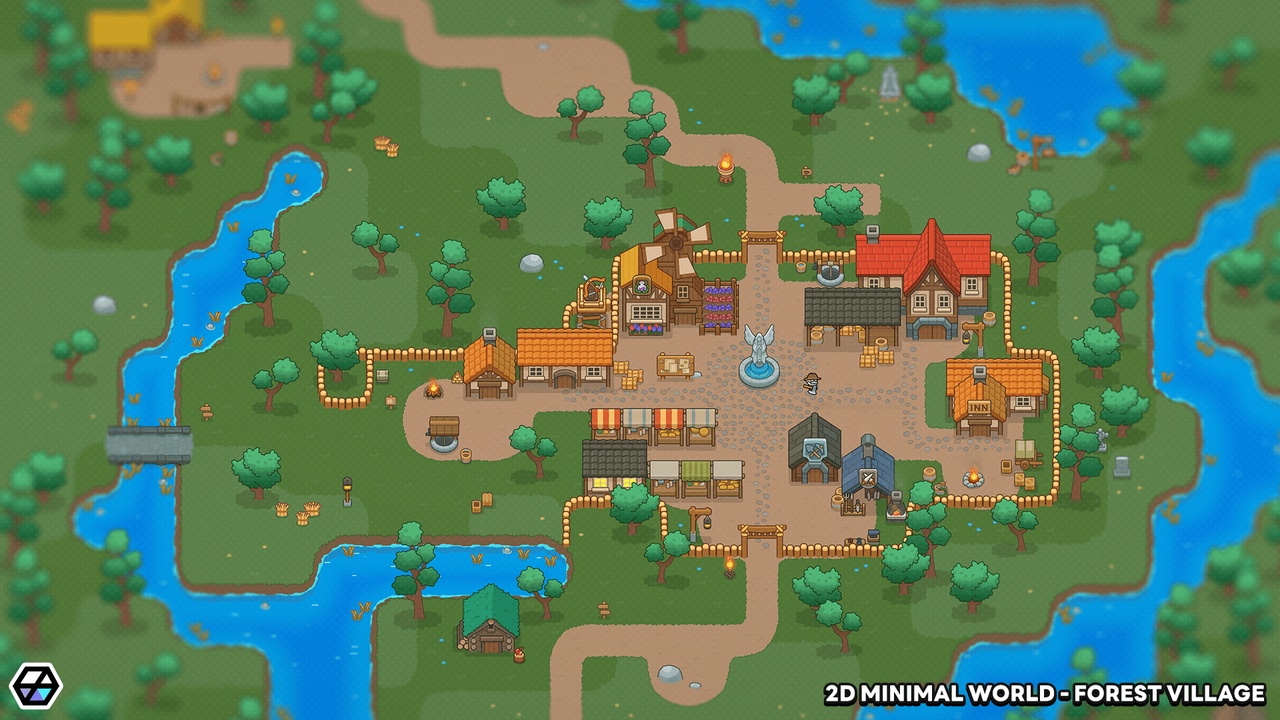 Media 1 for listing 2D Minimal World - Forest Village