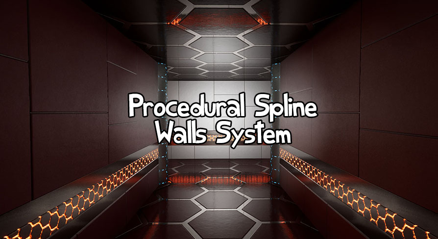 Procedural Spline Walls System | Fab