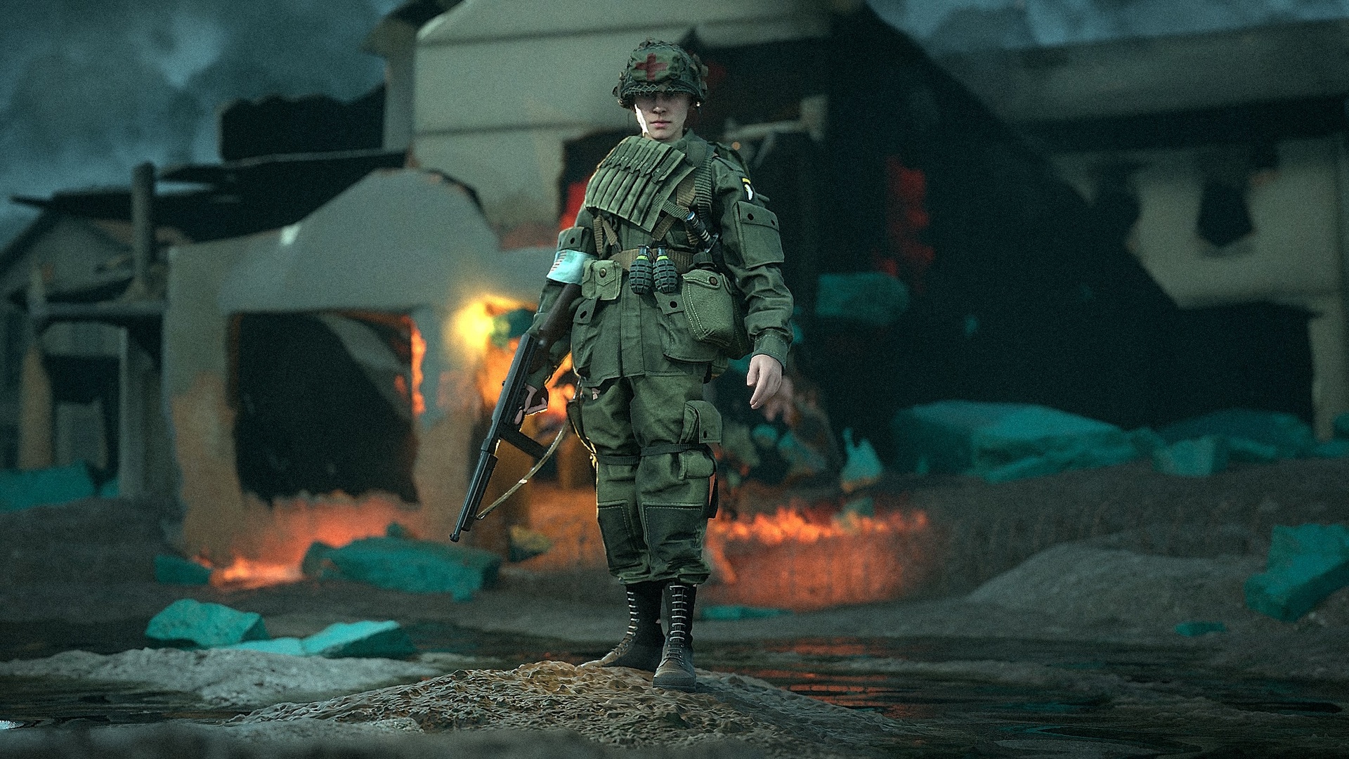 Media 1 for listing U.S PARATROOPERS WW2 type 1 - Metahuman Kit