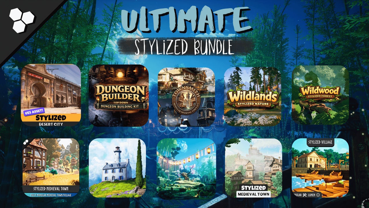 Media 1 for listing Ultimate Stylized Bundle (Stylized Town, Stylized Village, Stylized Nature)