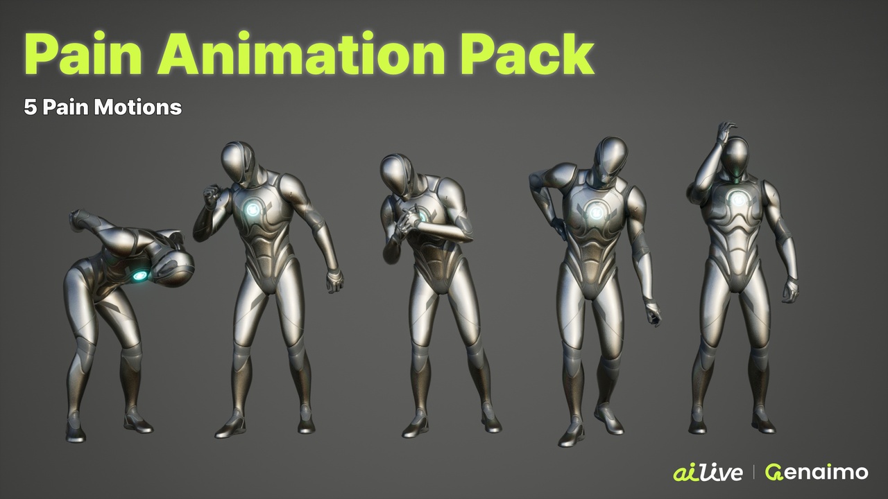 Media 1 for listing Pain Animation Pack