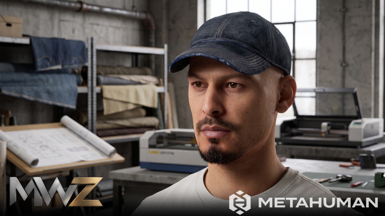 Media 1 for listing Dark Denim Baseball Cap with Vintage Stitching and Curved Brim for Men