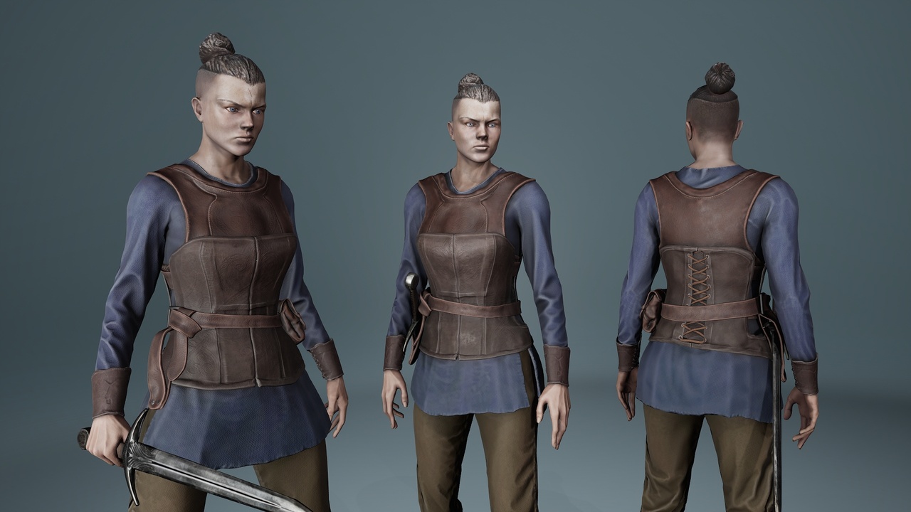 Media 1 for listing Medieval Woman Warrior
