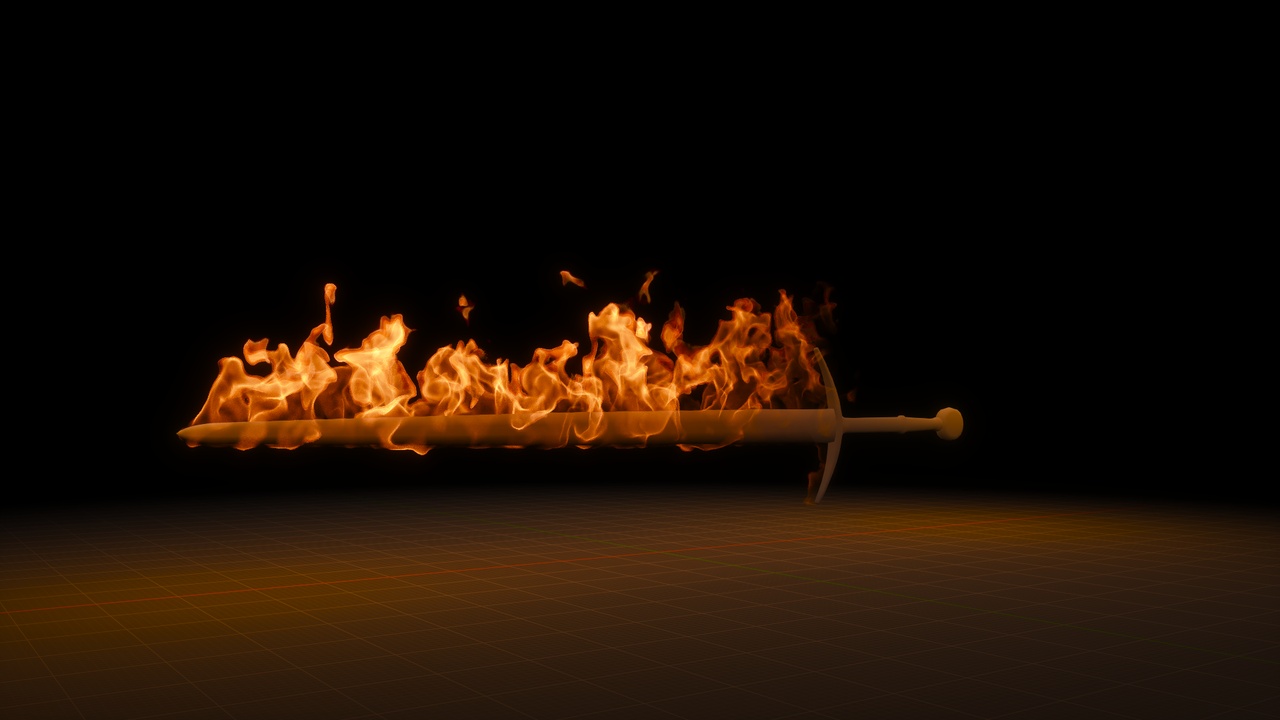 Media 1 for listing Fire Sword Vdb Effects Pack Loop
