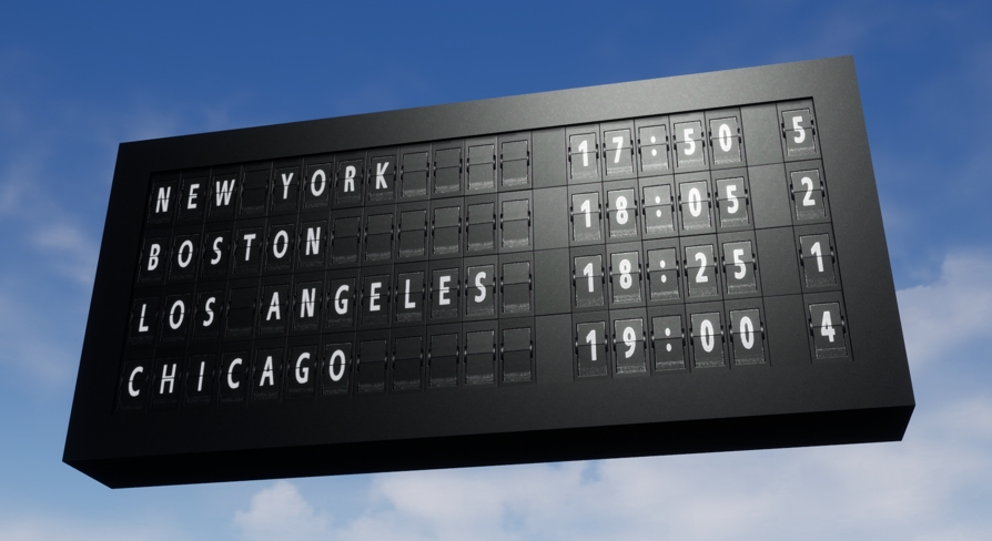 Flap Display Icon Split Flap Display | Fab