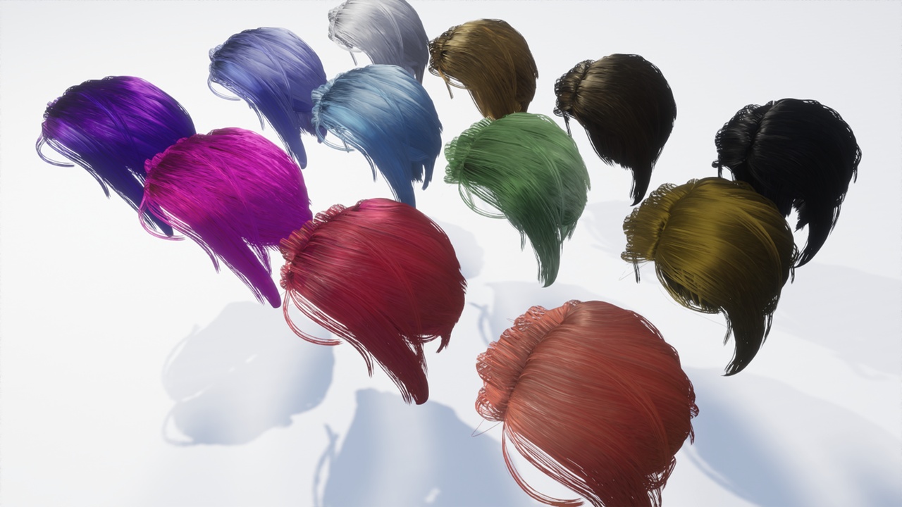 Media 1 for listing Stylised Hair Shader