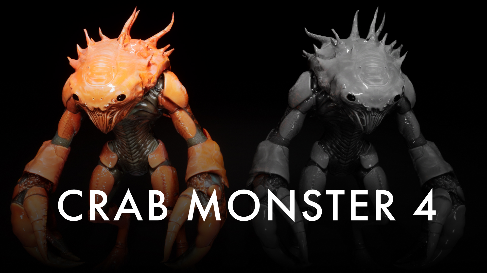 Crab Monster 4 | Fantasy Enemy Mutant | Fab