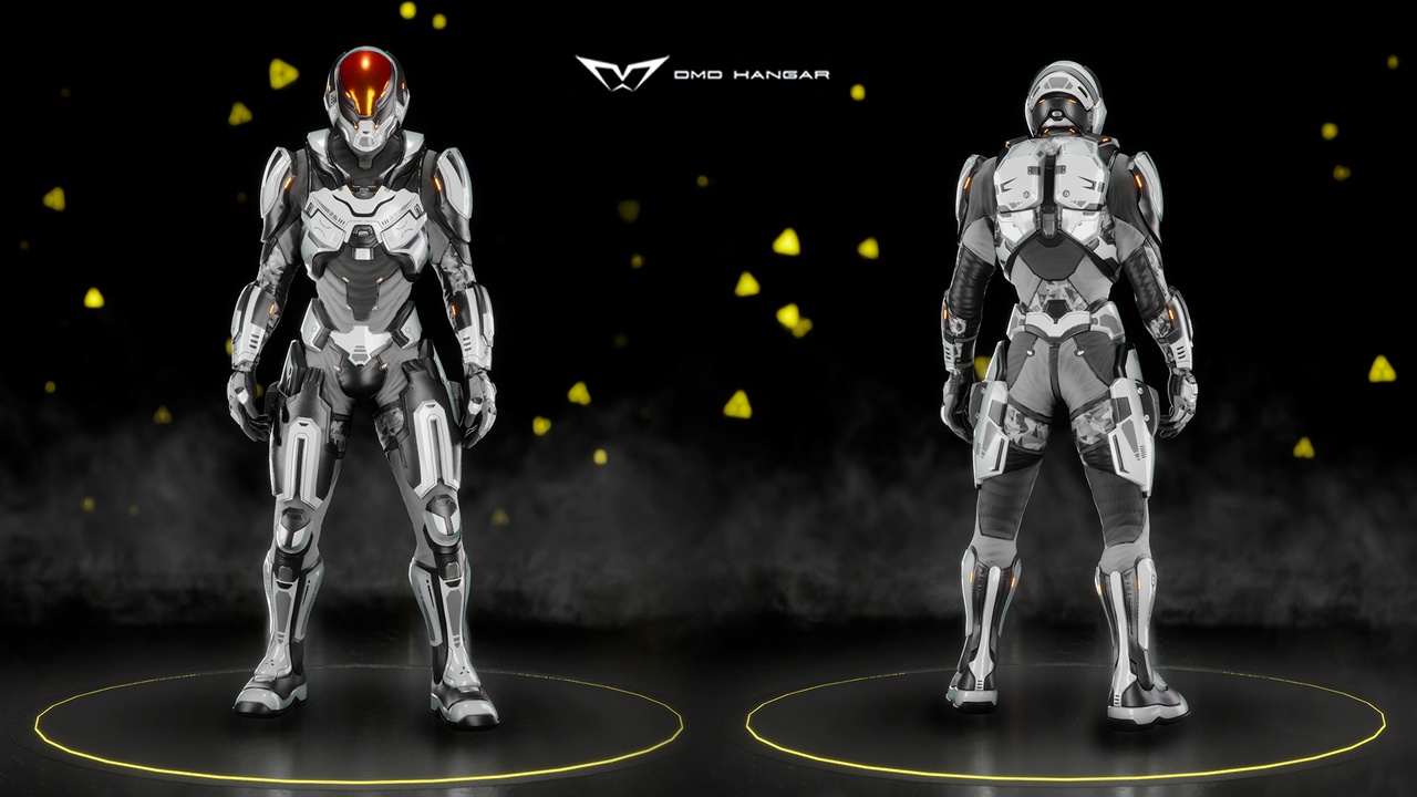 Media 1 for listing SciFi Character PILOT MK III Male