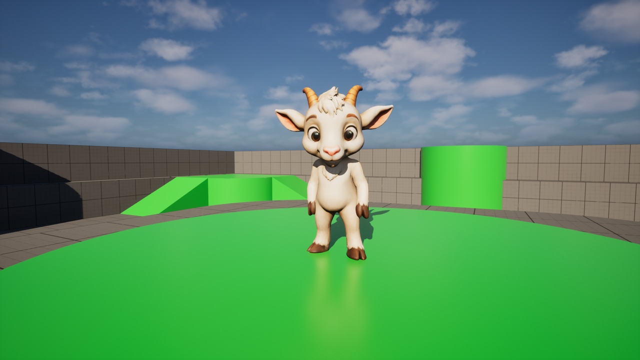 Media 1 for listing Stylized goat character for Unreal Engine 5