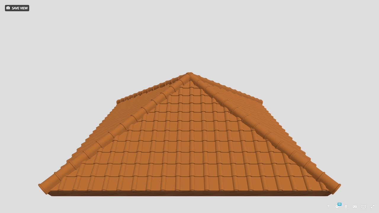 Media 1 for listing High-Precision Exquisite Roof 3D model