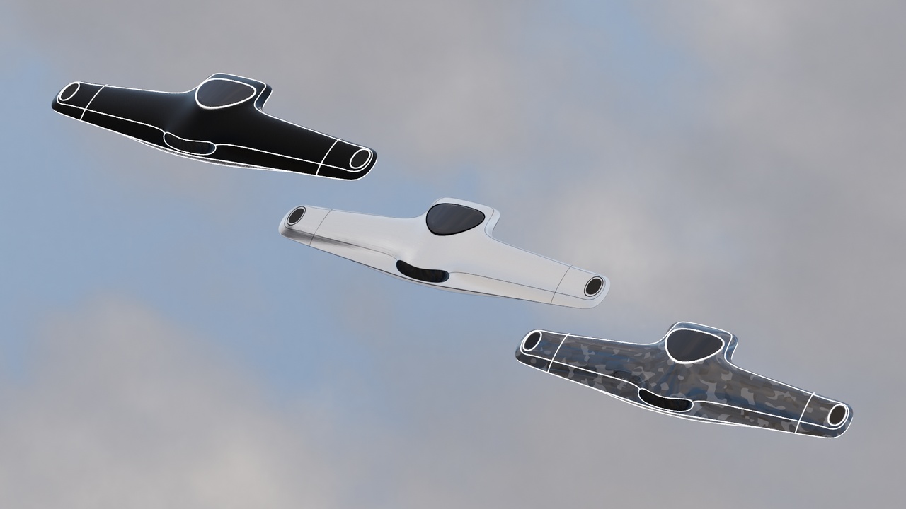 Media 1 for listing Sci-Fi Stealth UAV Drone - Futuristic Aircraft Collection (3 Variants)