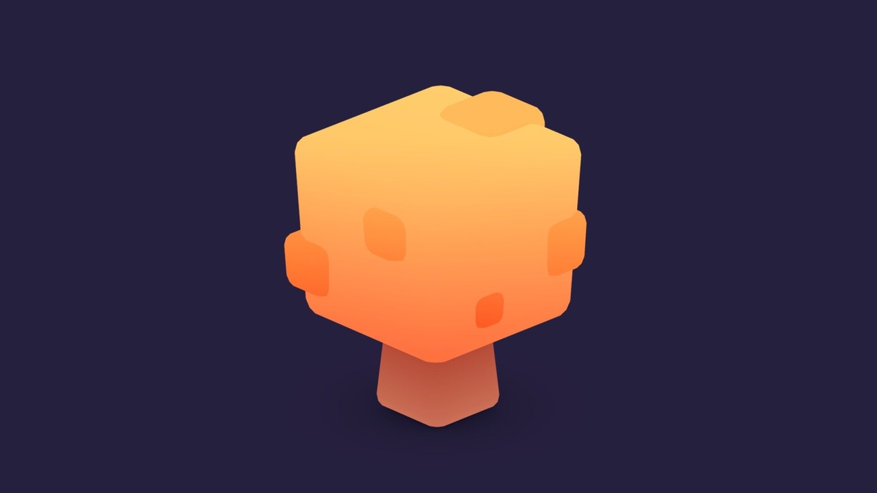 Media 1 for listing Simple Stylized Orange Tree