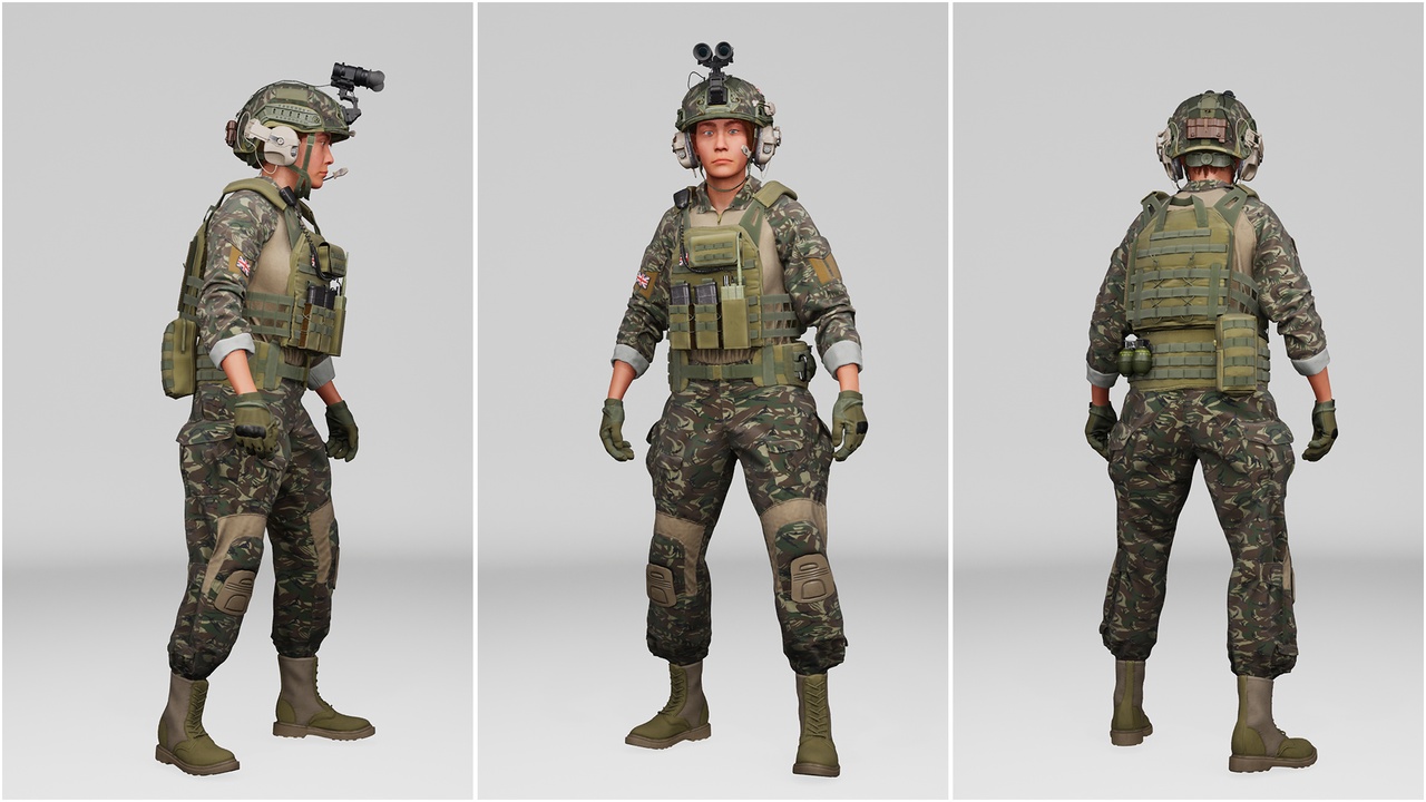 Media 1 for listing Modular Meta Soldier Female