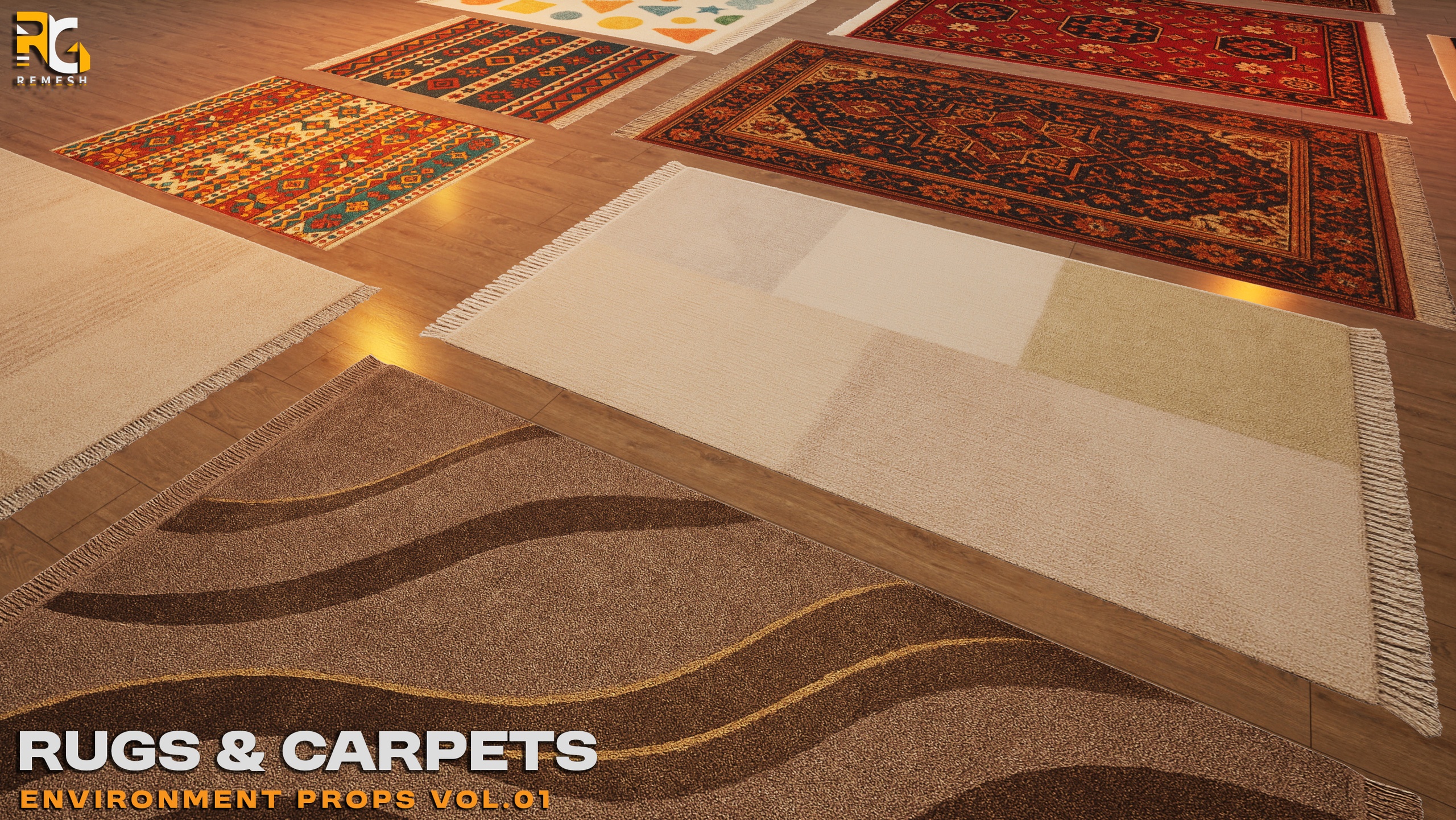 Media 1 for listing Rugs & Carpets Environment Props VOL.01