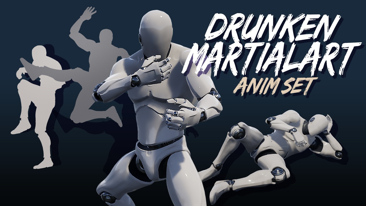 Media 1 for listing Drunken Martialarts Animset