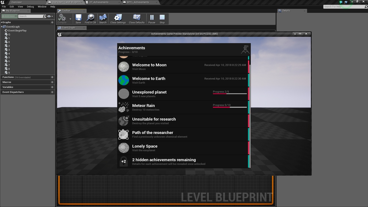 File multimediali per l'articolo ACHIEVEMENTS SYSTEM: 1