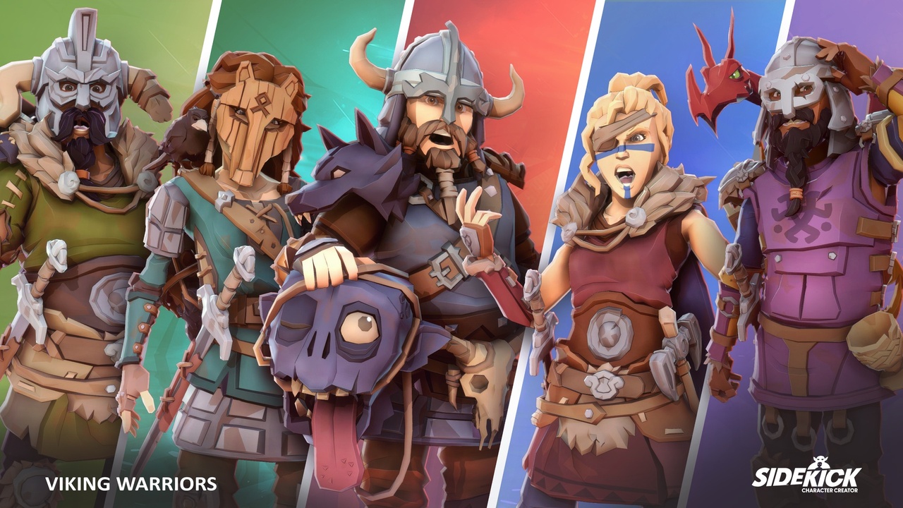 Media 1 for listing Viking Warriors - Sidekick Modular Characters by Synty