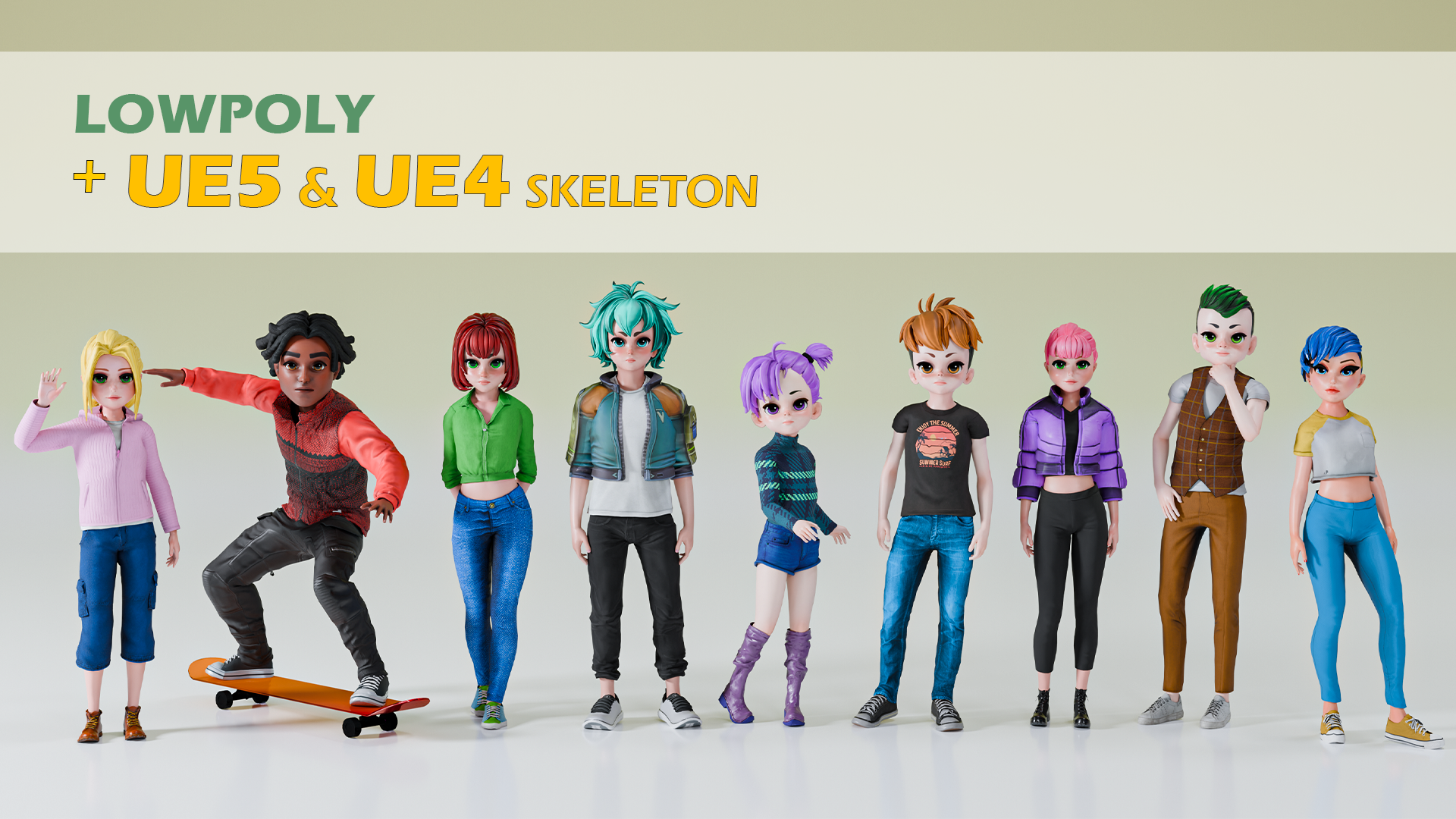 Stylized Character Pack_V1 | Fab