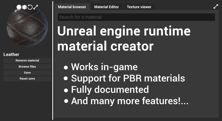 Runtime Material Creator | Fab