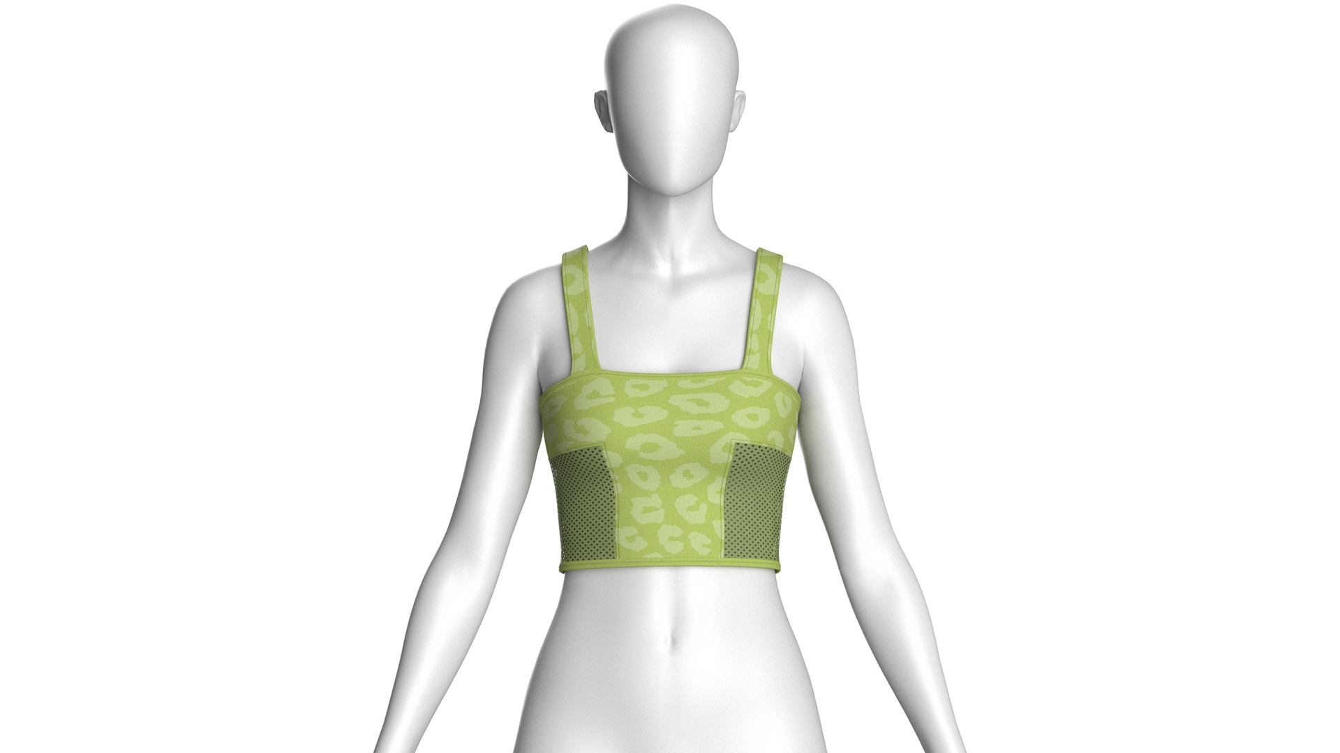 Media 1 for listing Girls Olive Leopard Bralette | High Poly