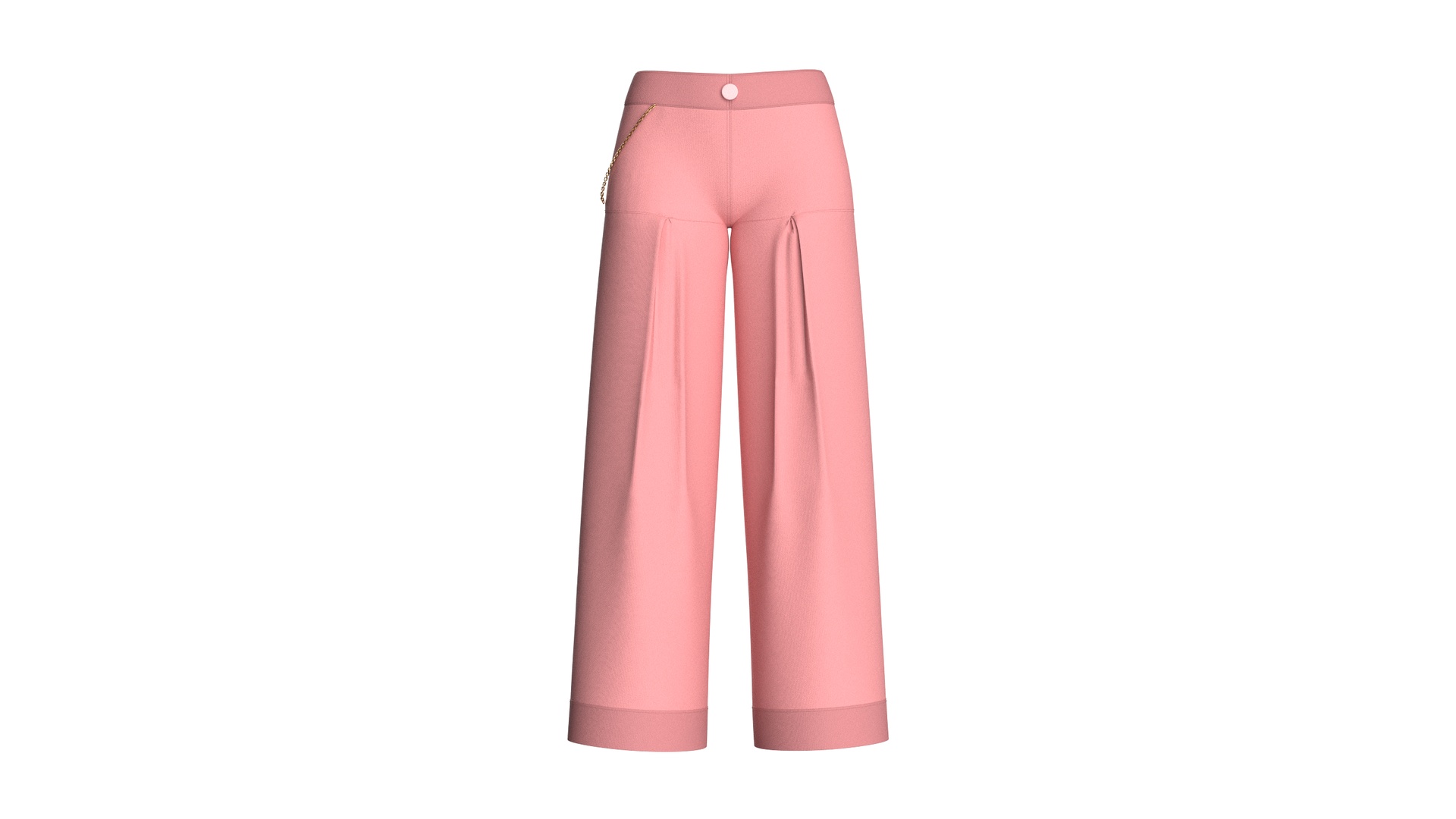 Media 1 for listing Girls Pink Pleated Pant | High Poly