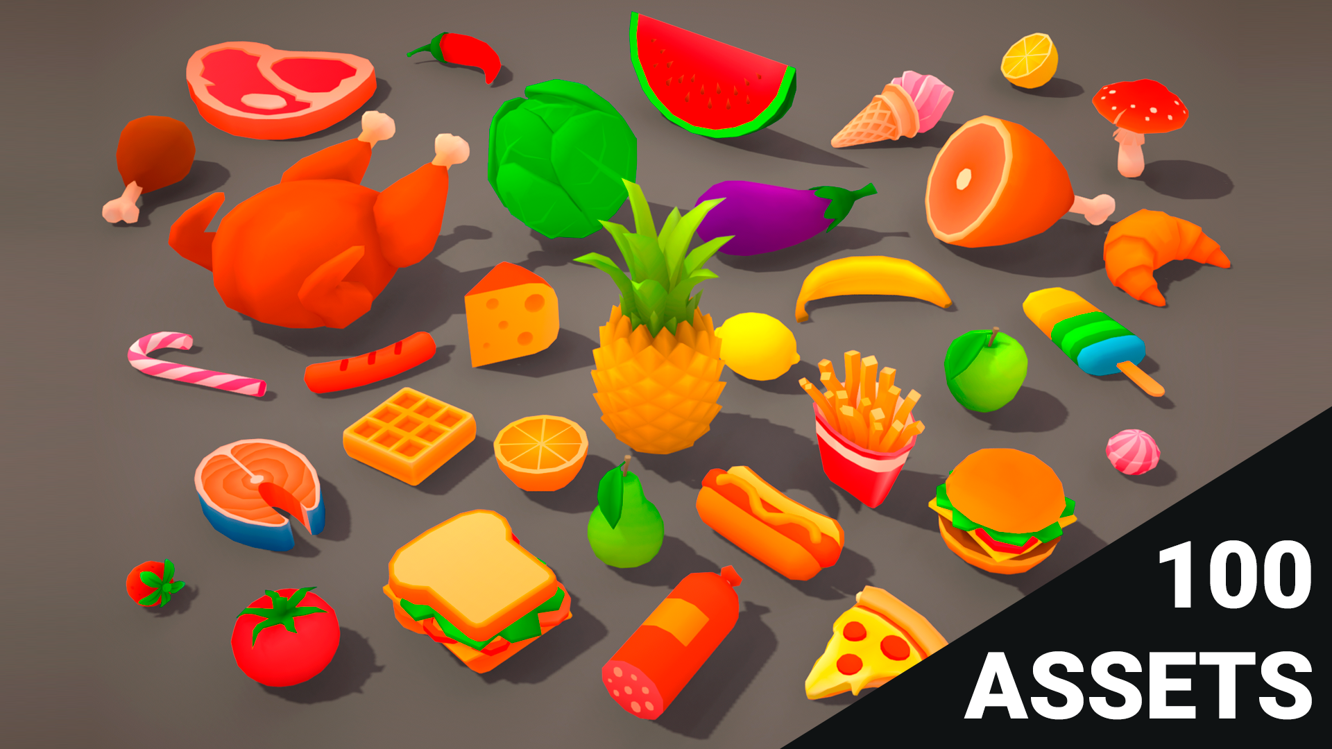 Food - Lowpoly Big Pack | Fab