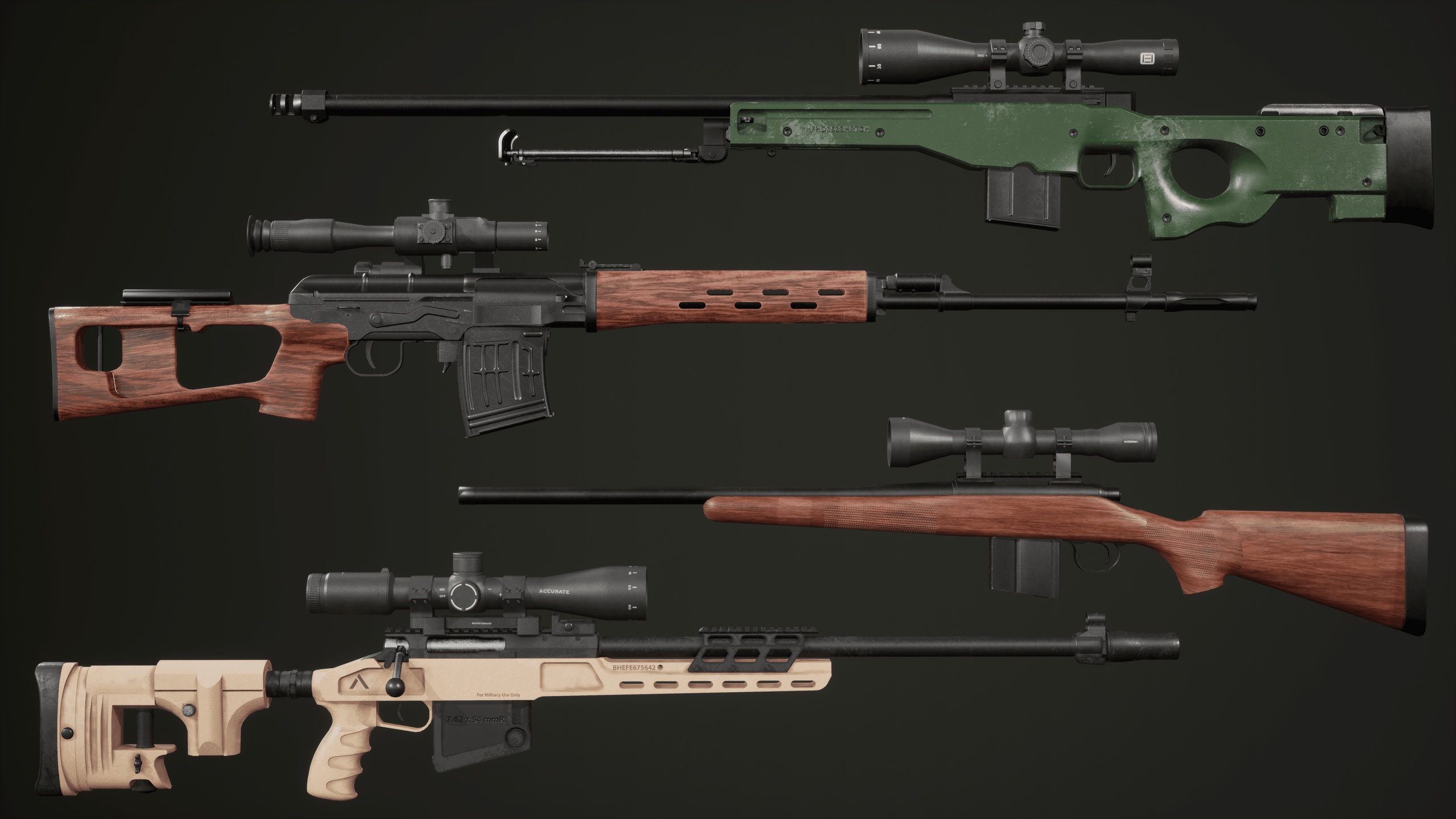 Media 1 for listing Sniper Rifle Weapon Gun Pack