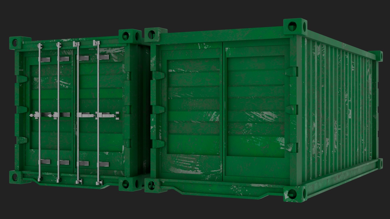 Media 1 for listing Cargo Container Green PBR