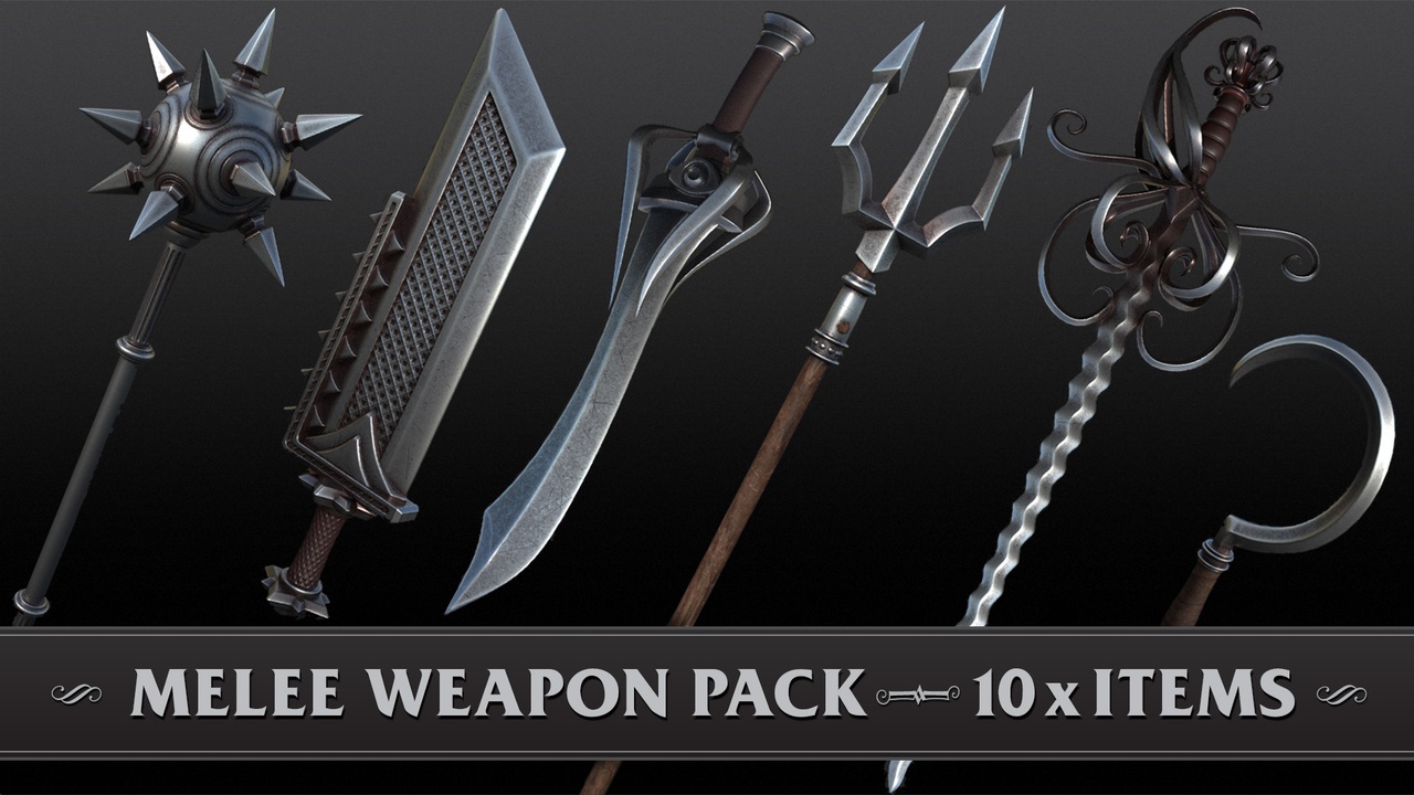 Media 1 for listing Melee Weapon Pack - 10x Items