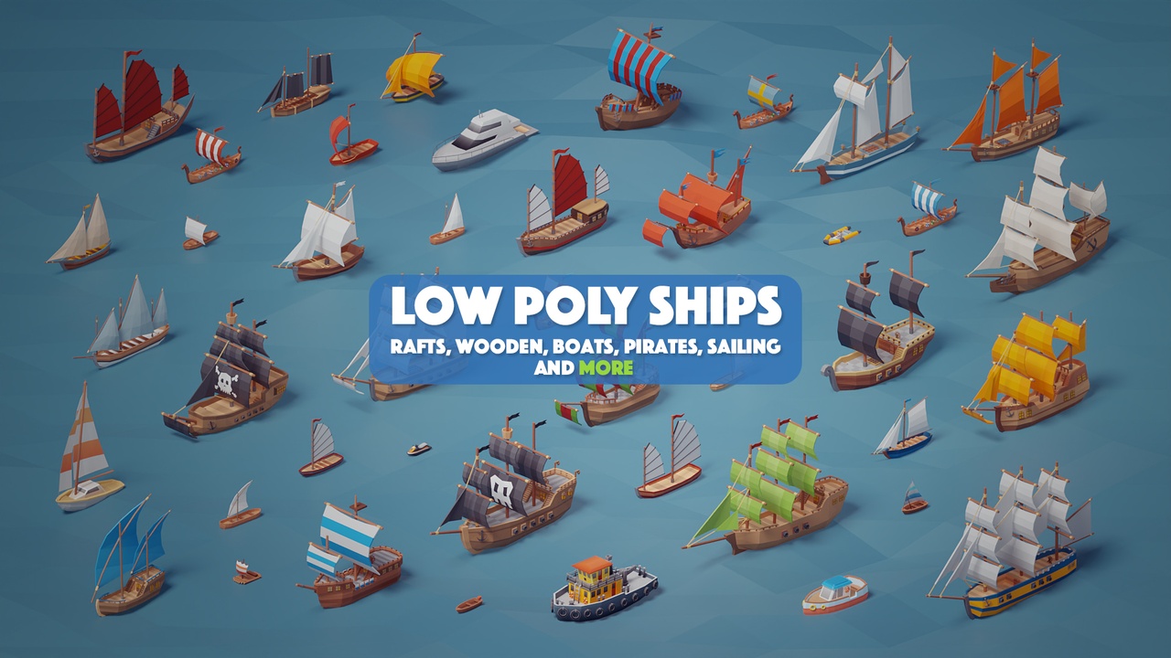 Media 1 for listing Low Poly Ships