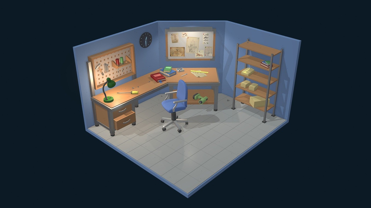 Media 1 for listing Stylized Workplace