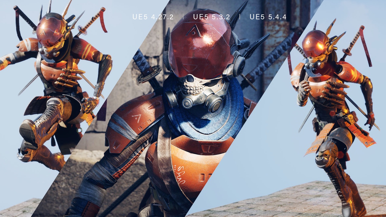 Media 1 for listing Sci-fi Samurai Ninja 3D CG Model Rigged Character