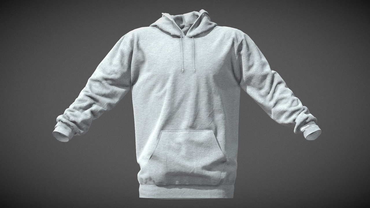 Media 1 for listing Grey Hoodie Basic