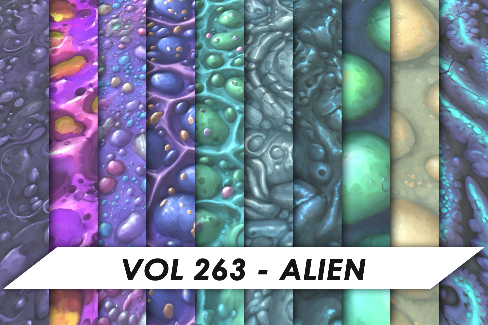 Stylized Textures - Vol 263 - Alien | Fab