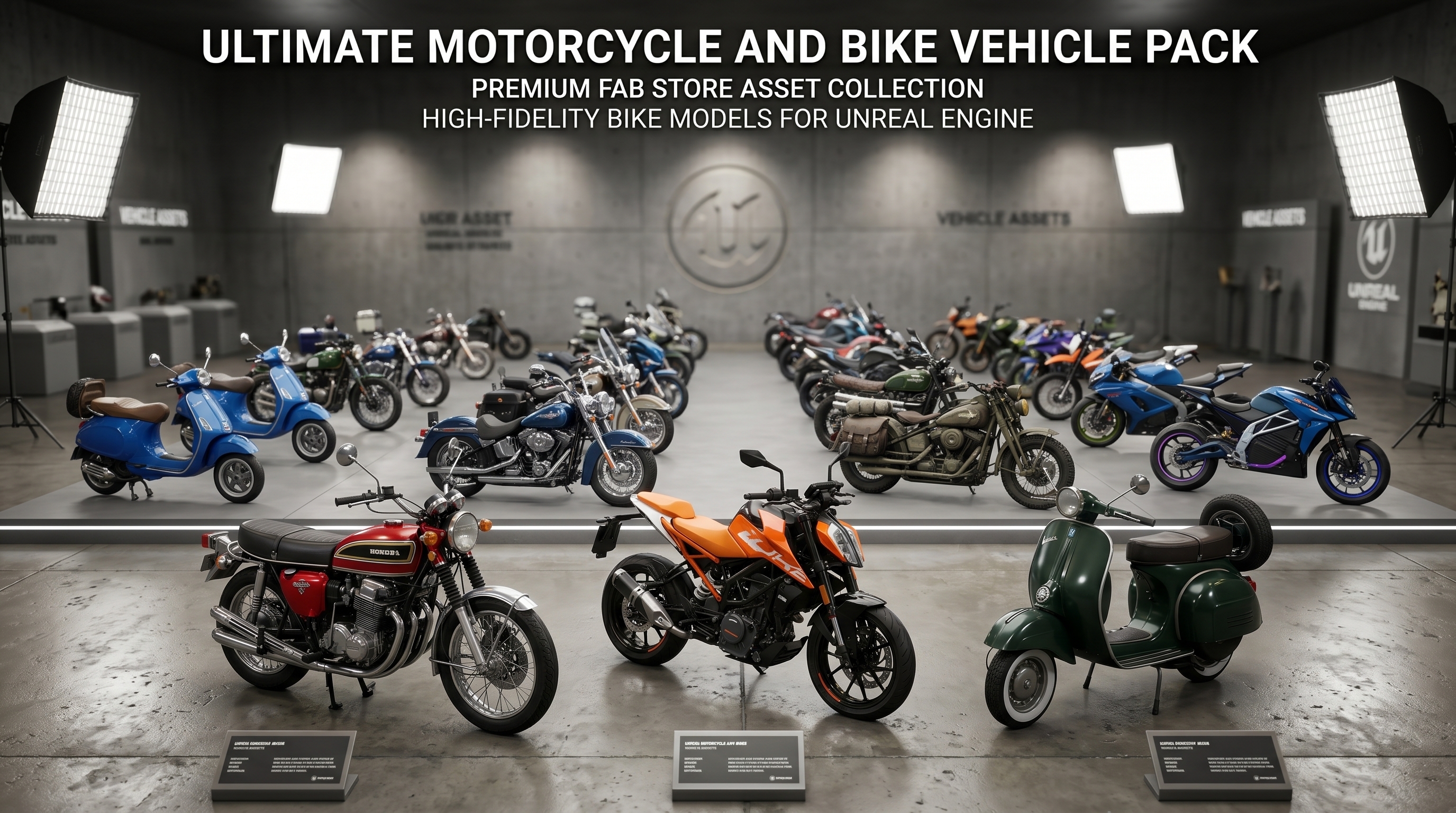 Ultimate Motorcycle And Bike Vehicle Pack | Fab