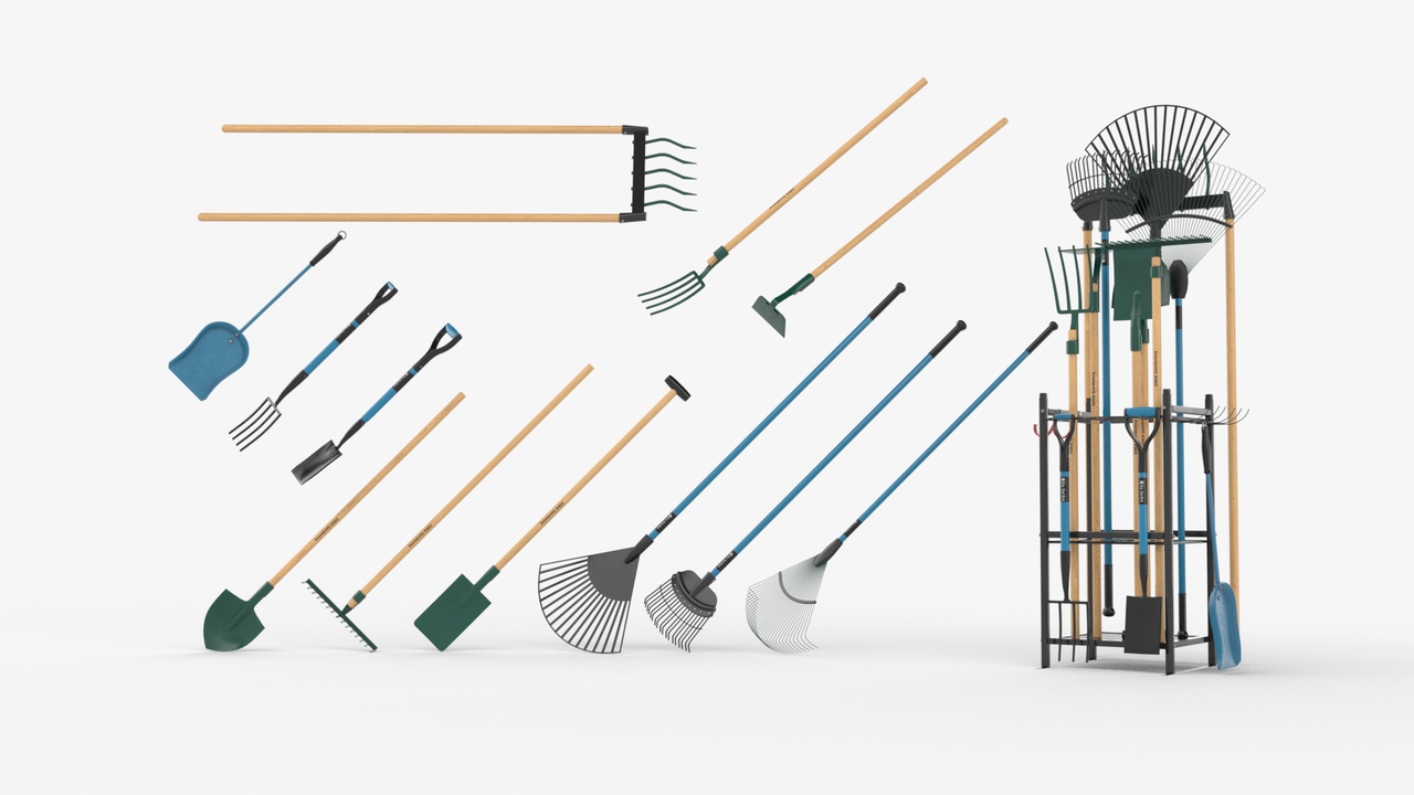 Media 1 for listing Garden Tools Collection Blue Green