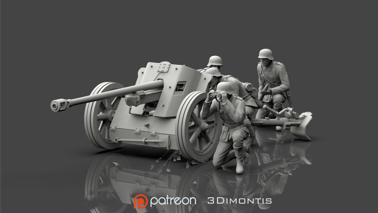 Media 1 for listing German Artillery Crew Pak 38 WW2
