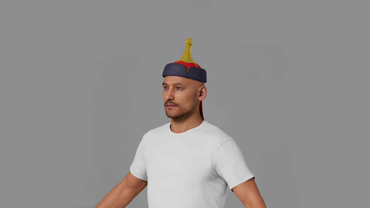 Media 1 for listing Traditional Wrestler Hat For Metahuman - MHPKG